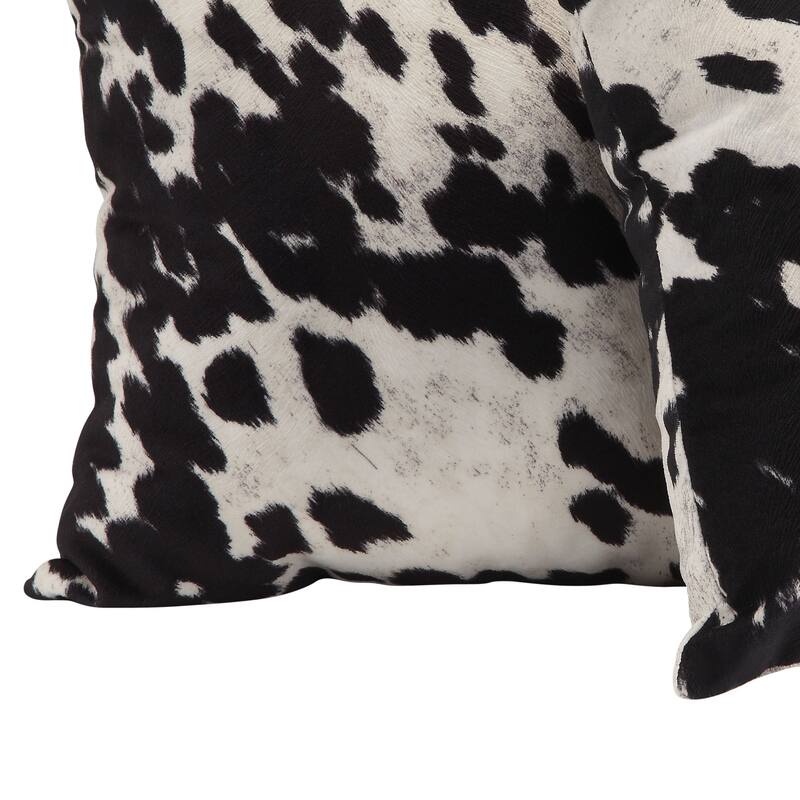 Faux Cow Hide Print Accent Pillows (Set of 2) by iNSPIRE Q Bold