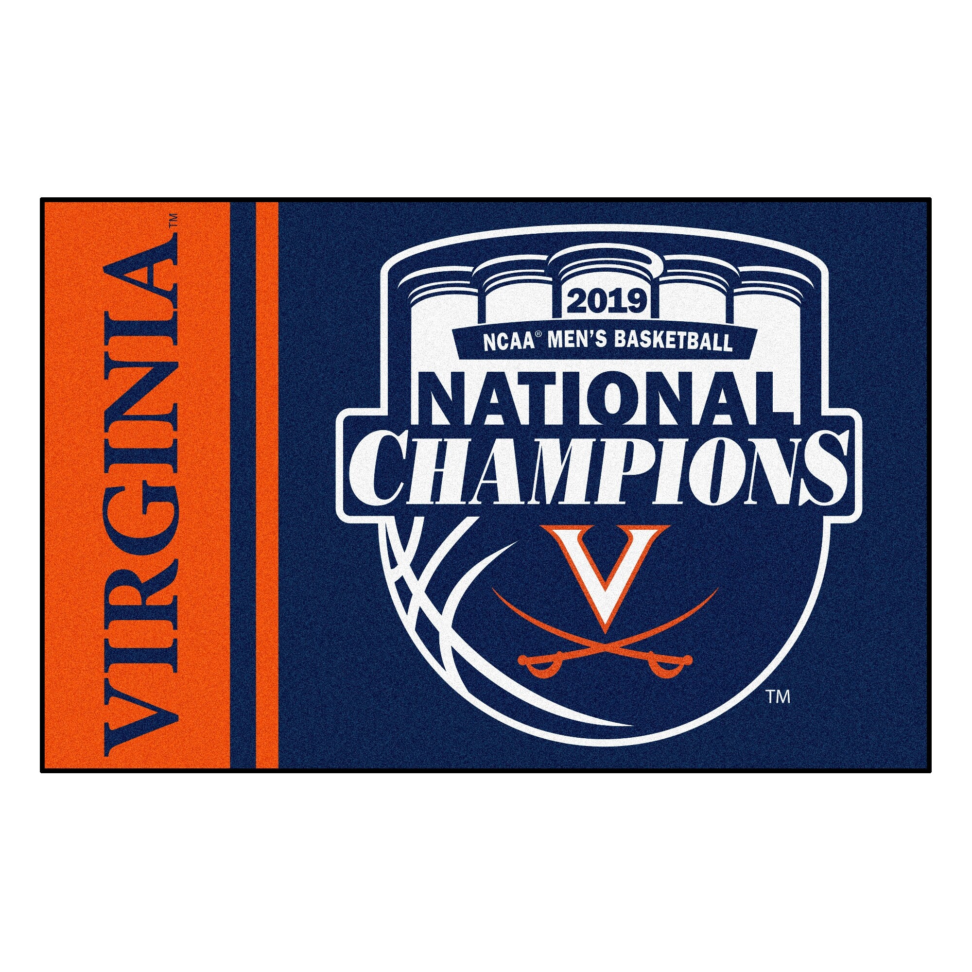 Shop University Of Virginia 2019 College Basketball National Champions Starter Rug On Sale Free Shipping On Orders Over 45 Overstock 27977115