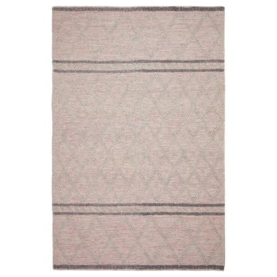 ECARPETGALLERY Braid weave Sienna Grey Wool Rug - 6'1 x 9'1