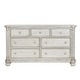 preview thumbnail 1 of 3, Kingsley Charleston 7 Drawer Dresser Weathered White