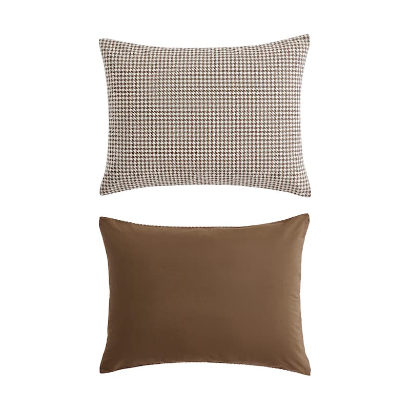 Eddie Bauer Harrison Cotton Brown Reversible Comforter Set