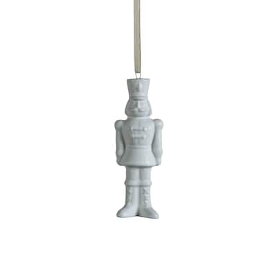 Ceramic Nutcracker Hanging Ornaments, Set of 12