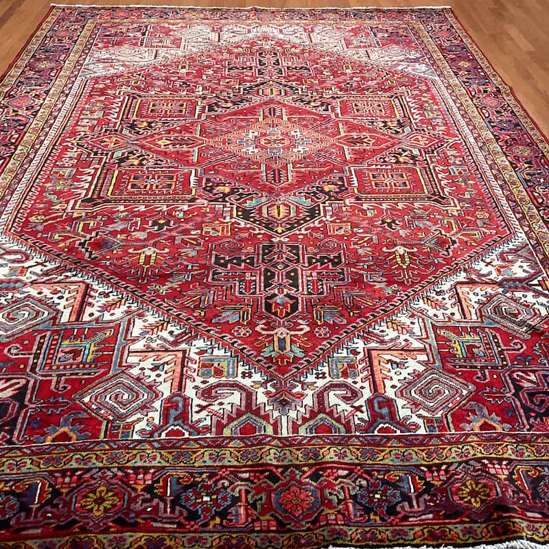 HERAT ORIENTAL Handmade Fine Heriz Rug - 9'5" x 12'10"