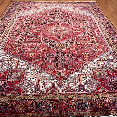 HERAT ORIENTAL Handmade Fine Heriz Rug - 9'5" x 12'10"