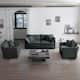 Option Gray 2-Seater Sofa+Accent Chairs*2