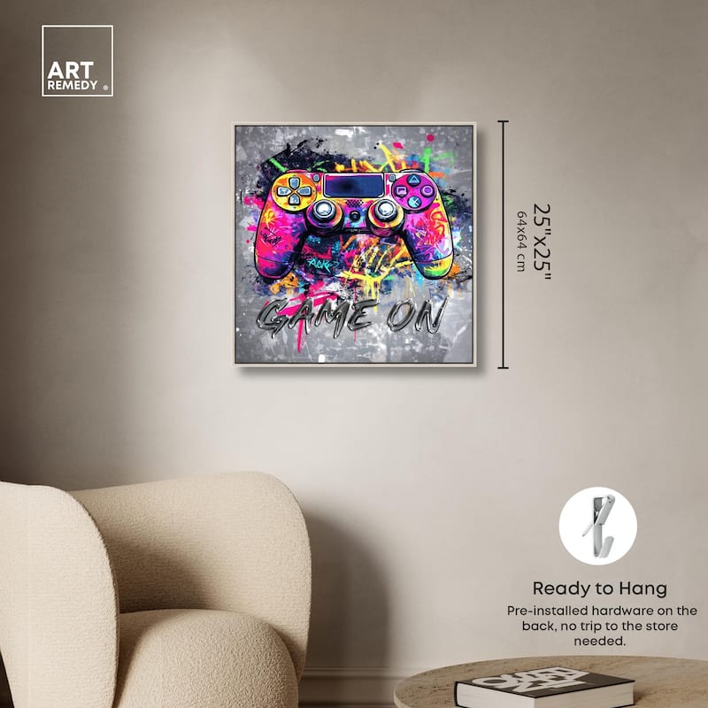 Game On Canvas by Art Remedy