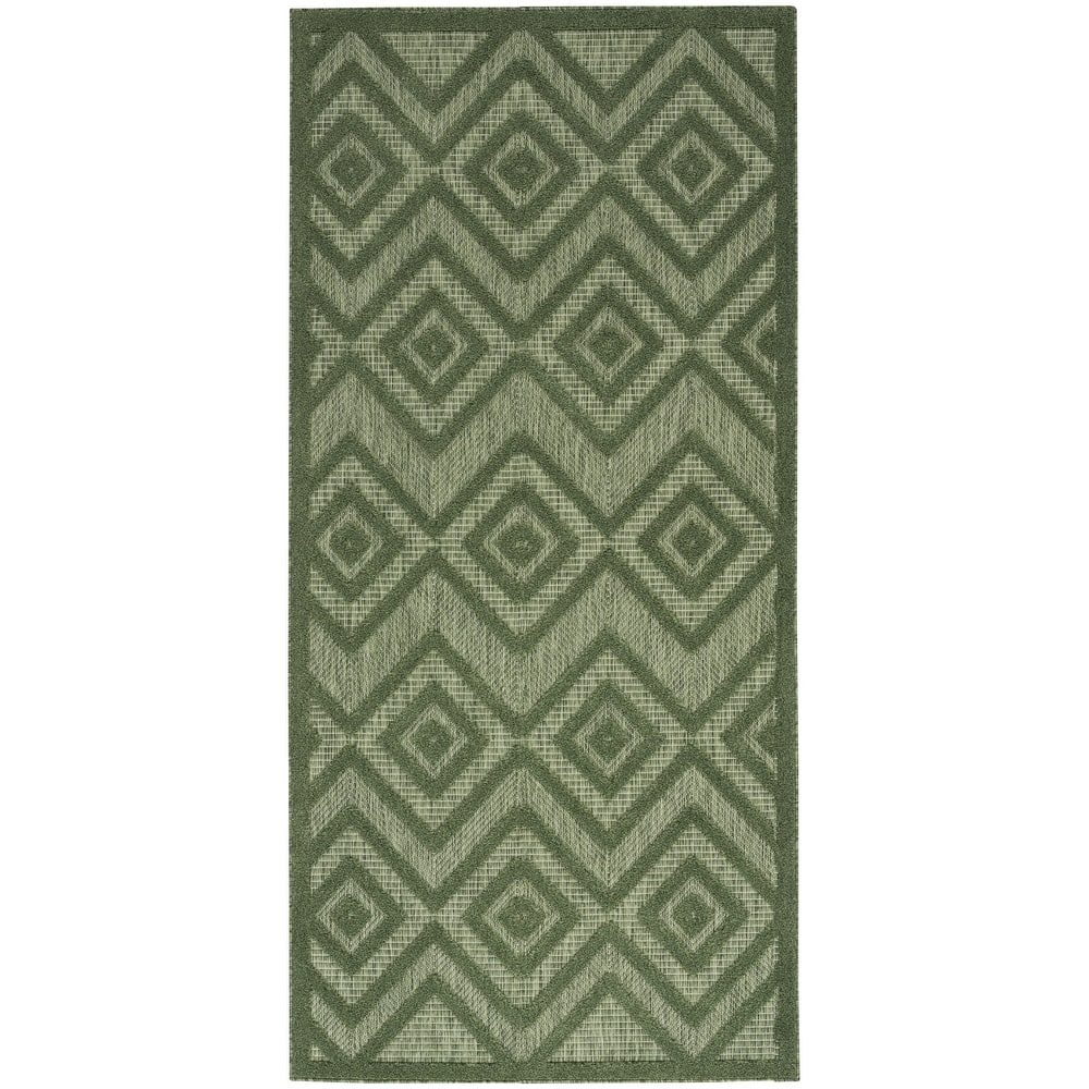Nourison Versatile Indoor/Outdoor Geometric Flatweave Area Rug