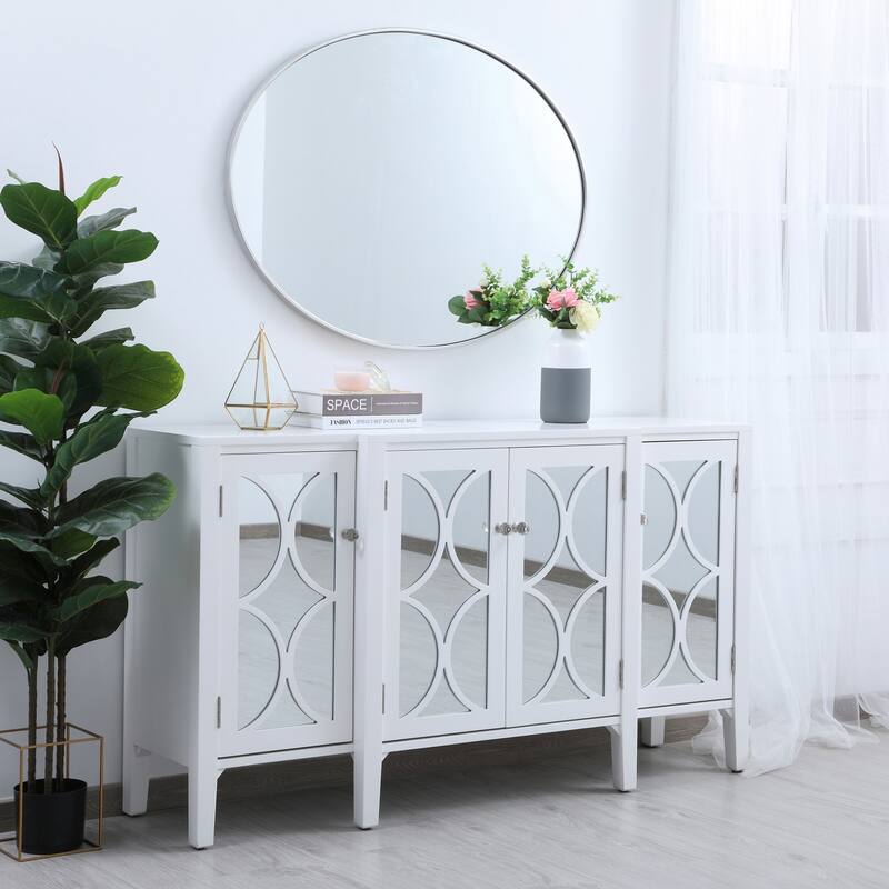 Carson Carrington Labbemala Metal Frame Oval Mirror