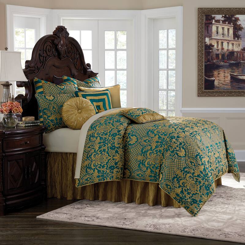 Housse de couette imprimée en percale de coton, MAJOLICA, Multicolore