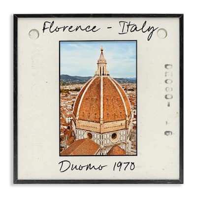 Stupell Florence Italy Travel View Framed Giclee Art Design By Val Rhodes