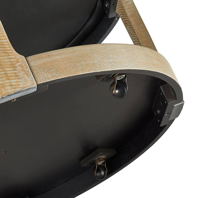 40inch Large Curved 2 Tier Traditional Round Circle Coffee Table