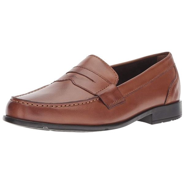 rockport leather penny loafer