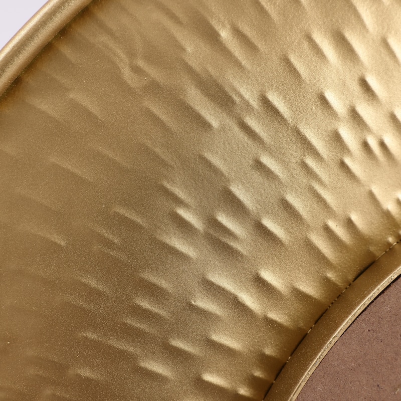 3-Piece Gold Metal Round Wall Mirror Set - 22.25" Diameter x 2.36" D