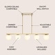 preview thumbnail 24 of 24, Luca Parisian 45.5" 5-Light Modern Glam Iron Globe Linear LED Pendant by JONATHAN Y