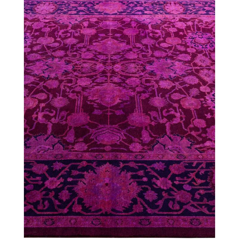Fine Vibrance One-of-a-Kind Hand-Knotted Area Rug - Pink, 6' 0" x 9' 1" - 6' 0" x 9' 1"