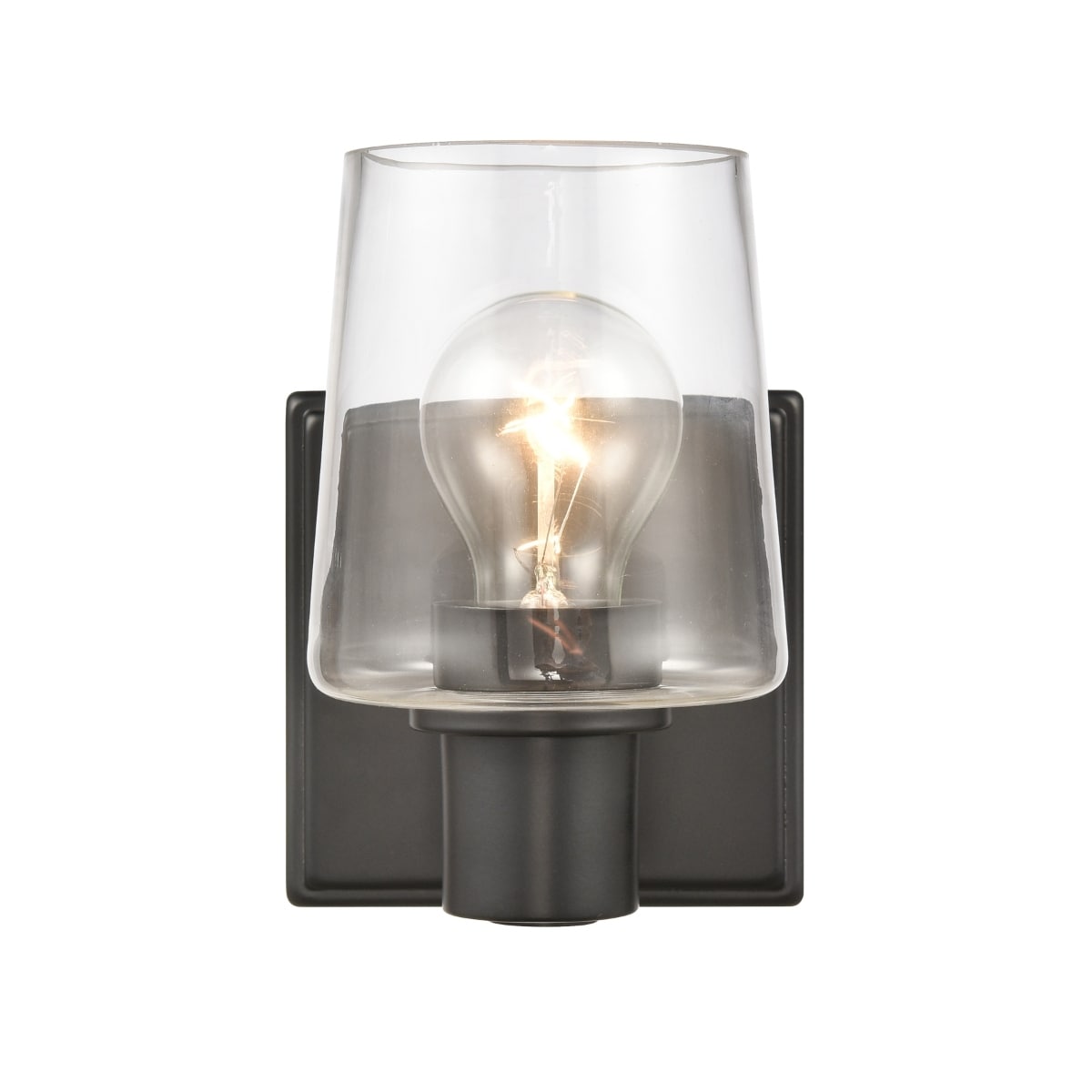 Atlas Lighting Celia 5-inch Wide 1-Light Vanity Light in Matte Black