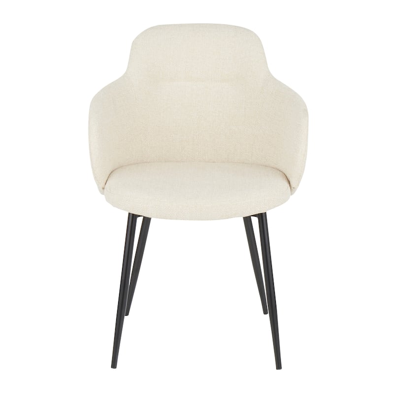 Carson Carrington Iglabo Industrial Upholstered Chair - Cream Noise