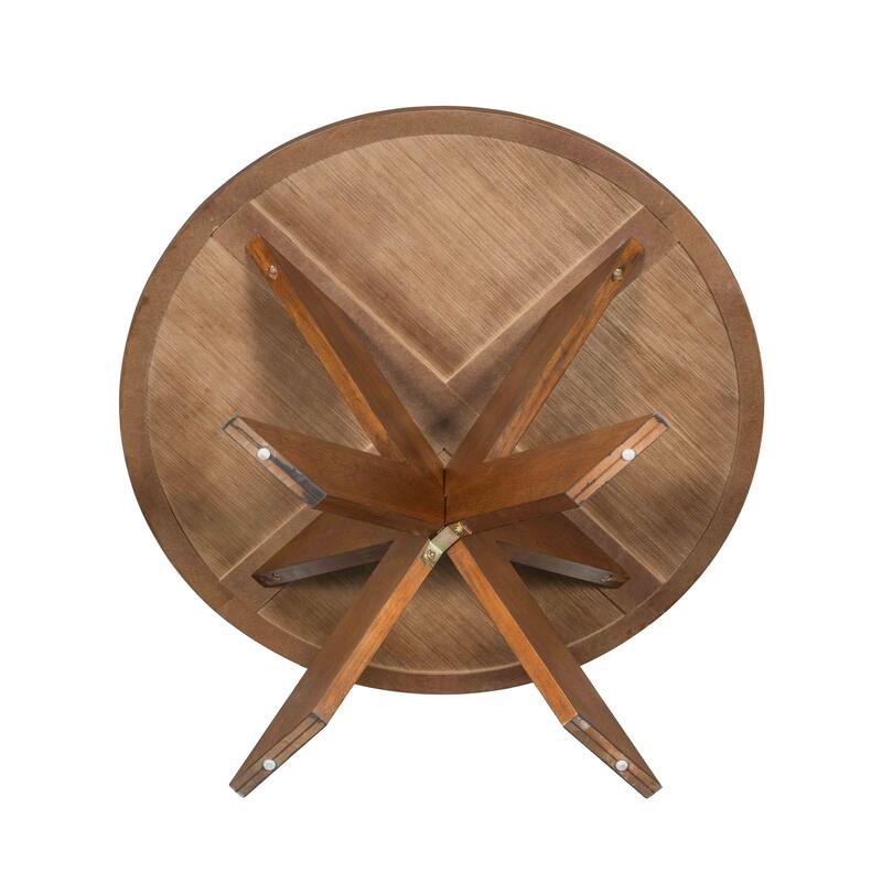 Christopher Knight Home- Smith Oak Round Dining Table