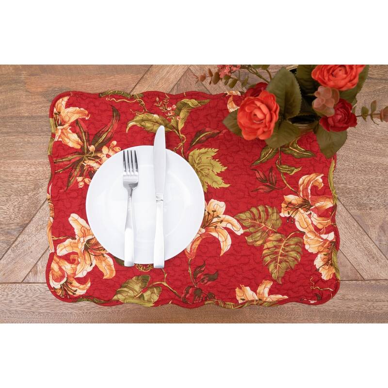 Camille Quilted Placemat Set 6