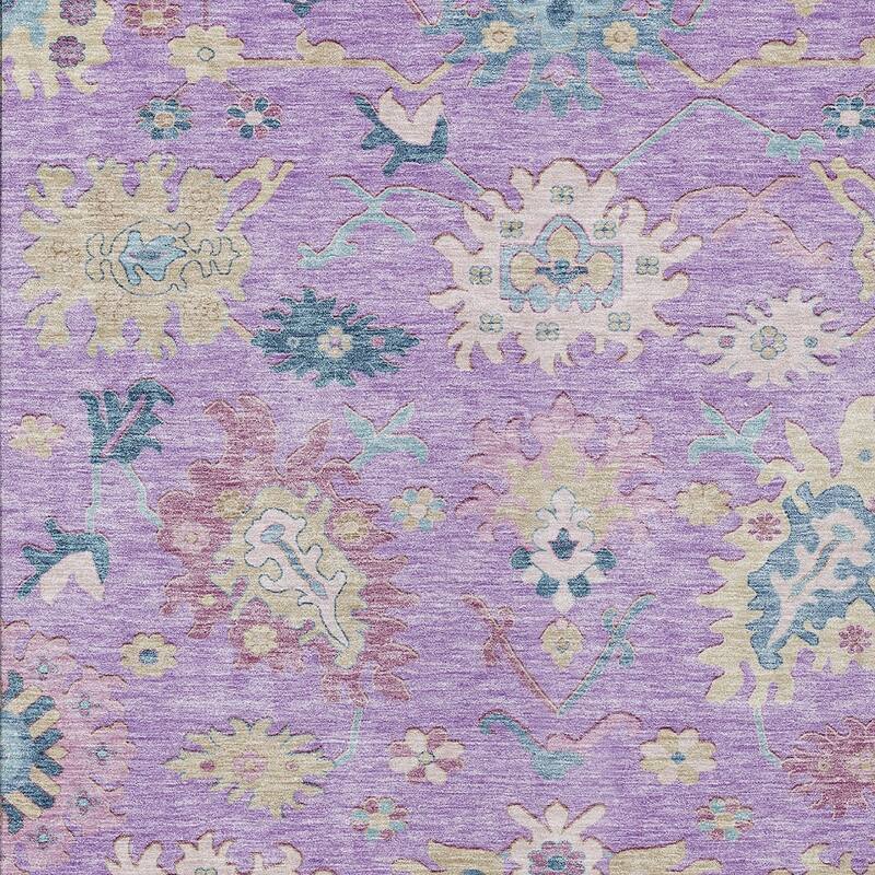 HomeRoots Floral Transitional Rectangle Outdoor Rug