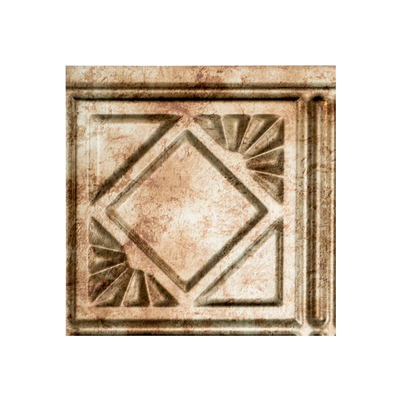 FASÄDE Traditional Style 4 Decorative Vinyl Backsplash Panel - 6X6 Inch Sample - Bermuda Bronze