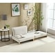 preview thumbnail 1 of 33, Chenille Upholstered 3-in-1 Convertible Sleeper Foldable Sofa Bed Recliner Chair with 3 Pillows