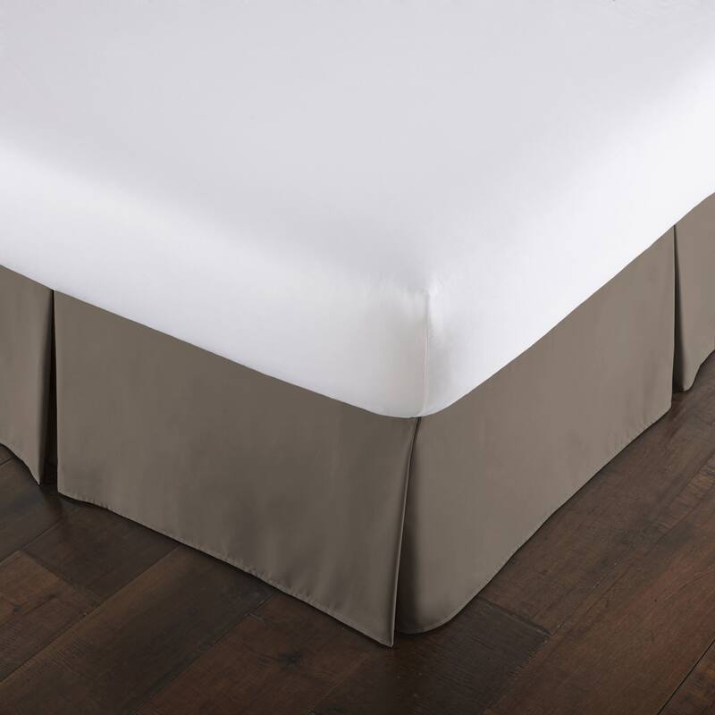 Classic 15-inch Drop Bedskirt by Southshore Fine Linens - Twin - Dark taupe