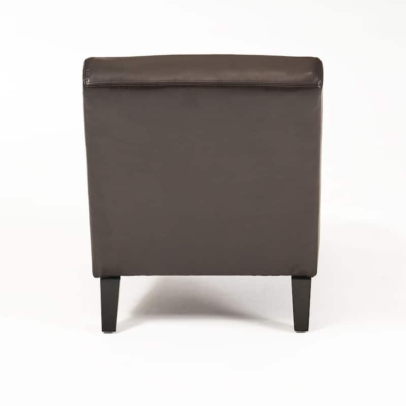 Christopher Knight Home - Finlay Leather Chaise Lounge