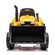 preview thumbnail 8 of 18, Electric 12V Ride-On Tractor with Front Loader, Remote Control, Bright Headlights, and Digging Handle for Kids Ages 3-6