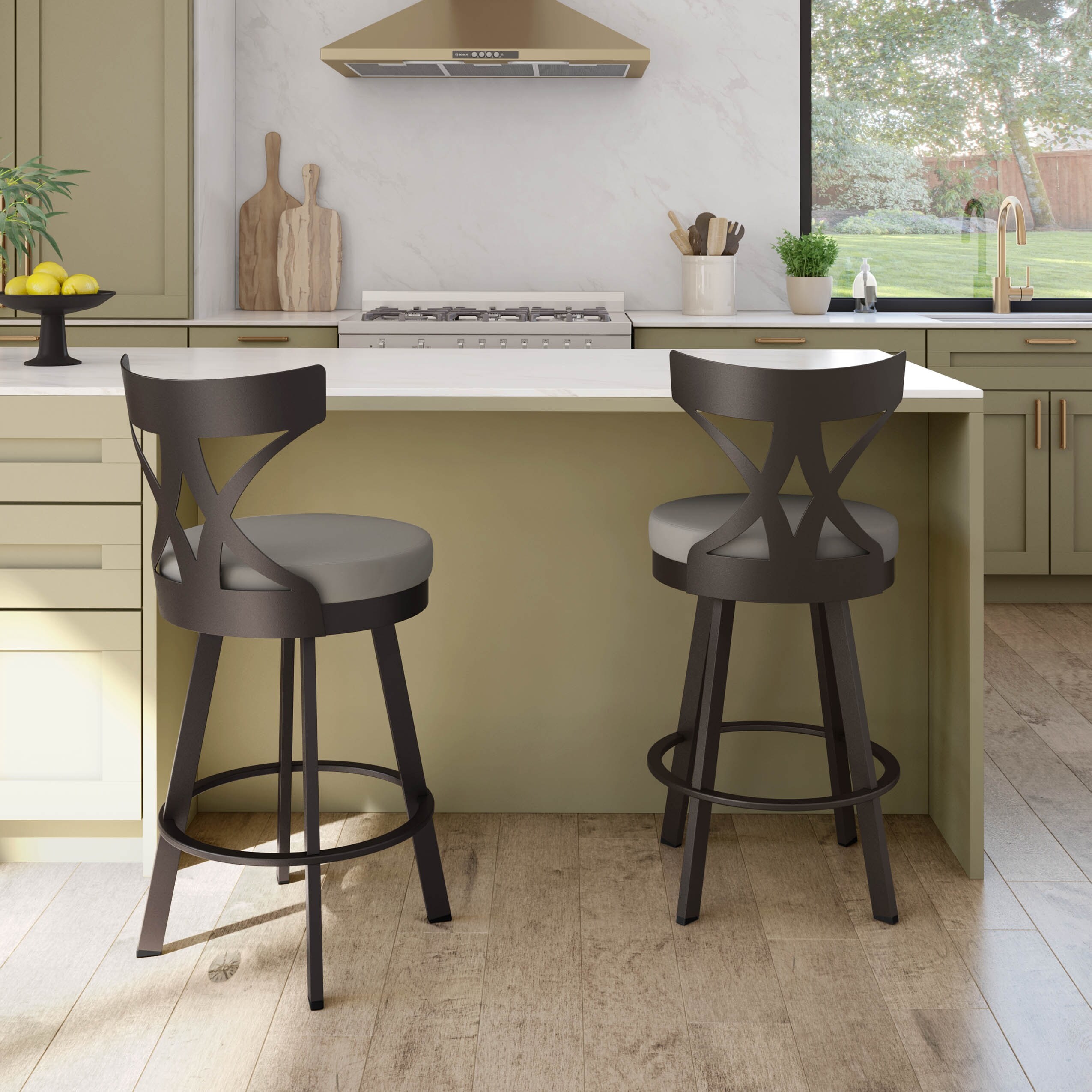 Amisco Washington Swivel Counter Stool Bed Bath Beyond 9602785