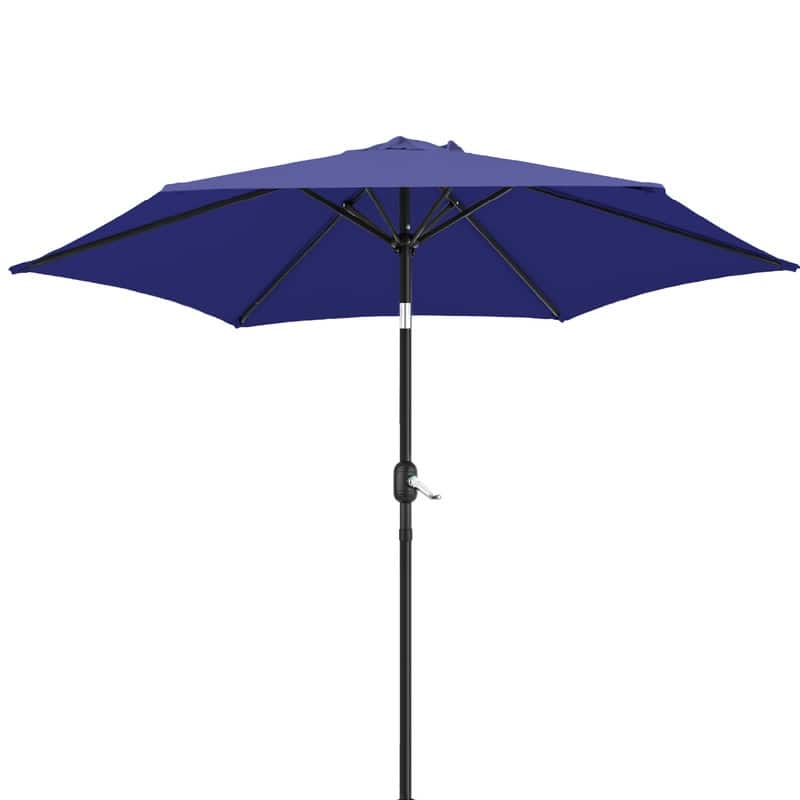 9 ft. Polyester Market Patio Umbrella with Tilt and Crank