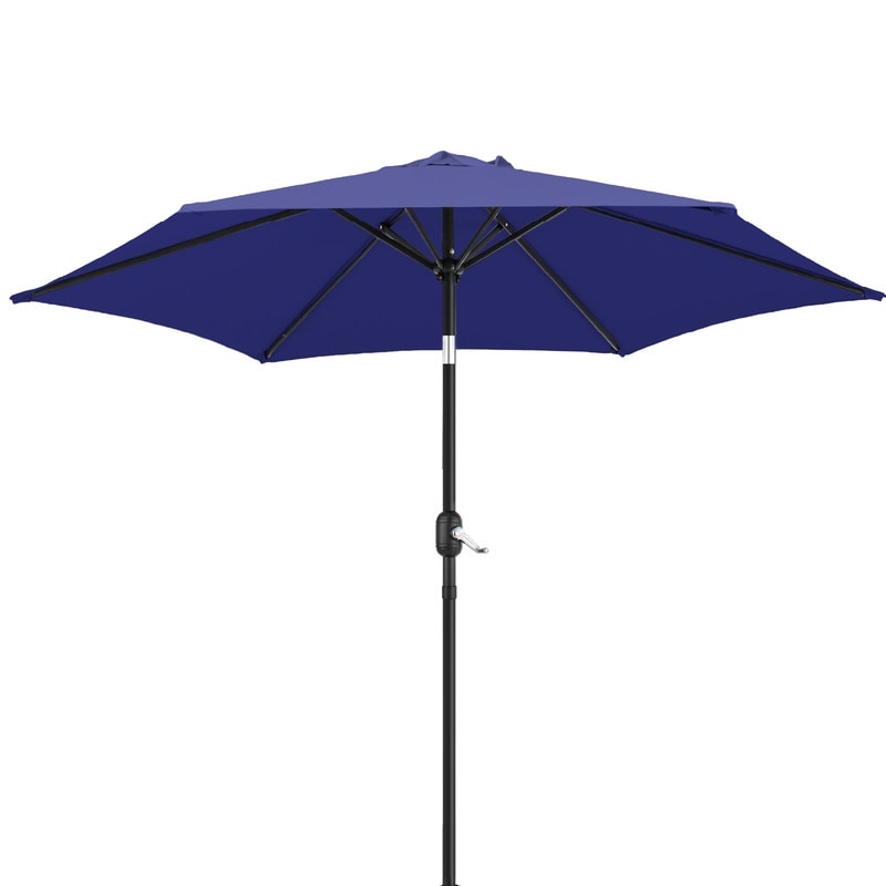 9 ft. Polyester Market Patio Umbrella with Tilt and Crank