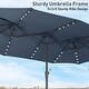 preview thumbnail 42 of 62, 15ft Patio Umbrella Outdoor Market Umbrella with Base and LED Lights