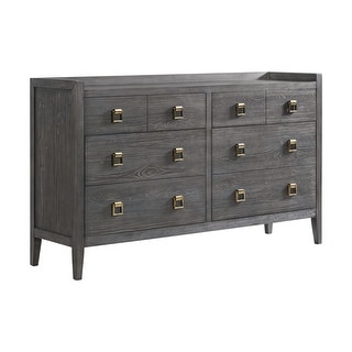 Portia 64" Wide Bedroom Dresser with 6 Drawers, Brushed Brindle