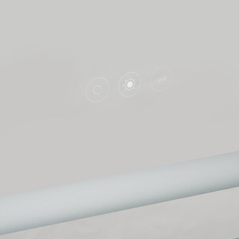 kleankin Dimmable LED Lighted Medicine Cabinet with Mirror, Wall-mounted Bathroom Cabinet w/ 3-tier Storage Shelves Smart Touch