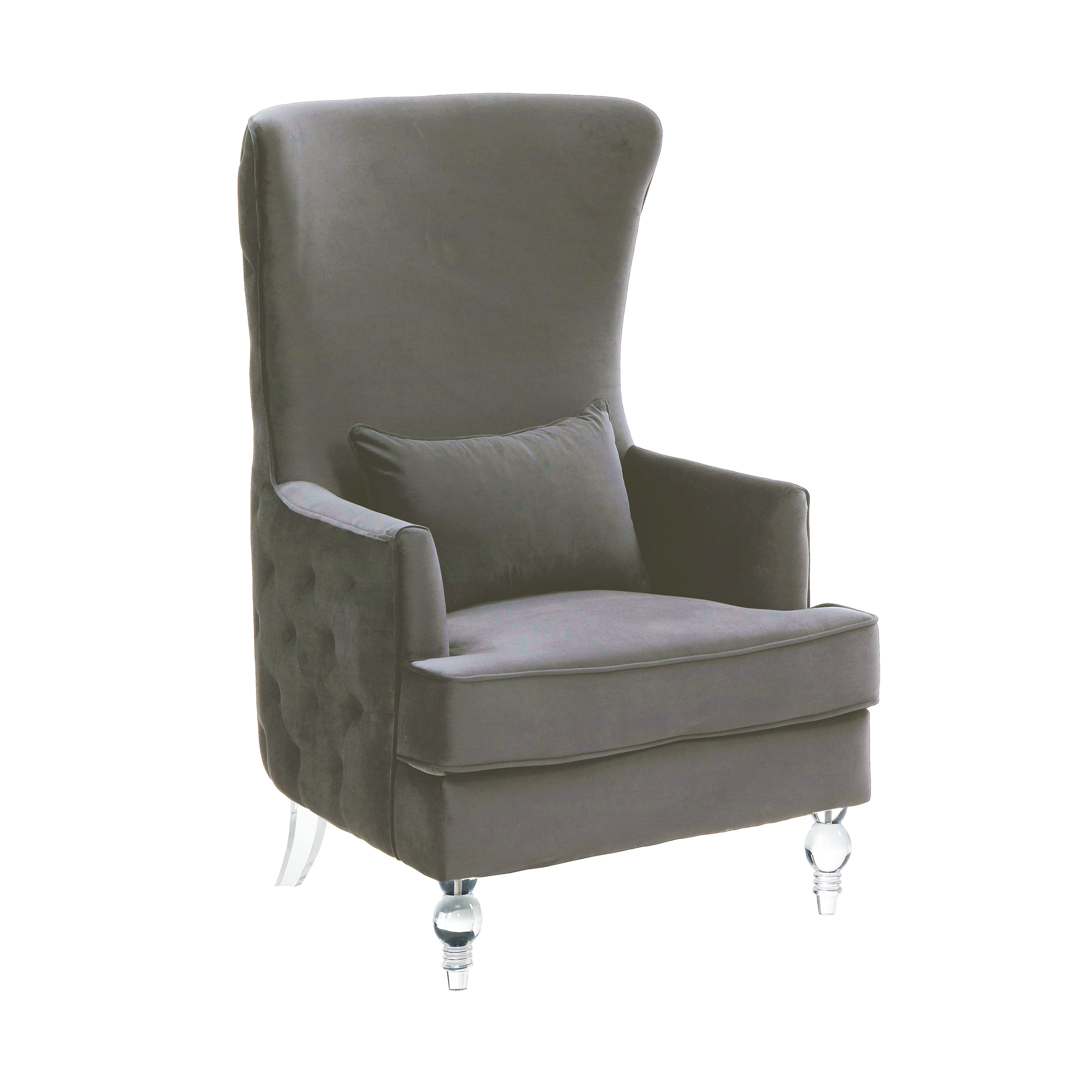 Aubree Tall Chair with Acrylic Legs
