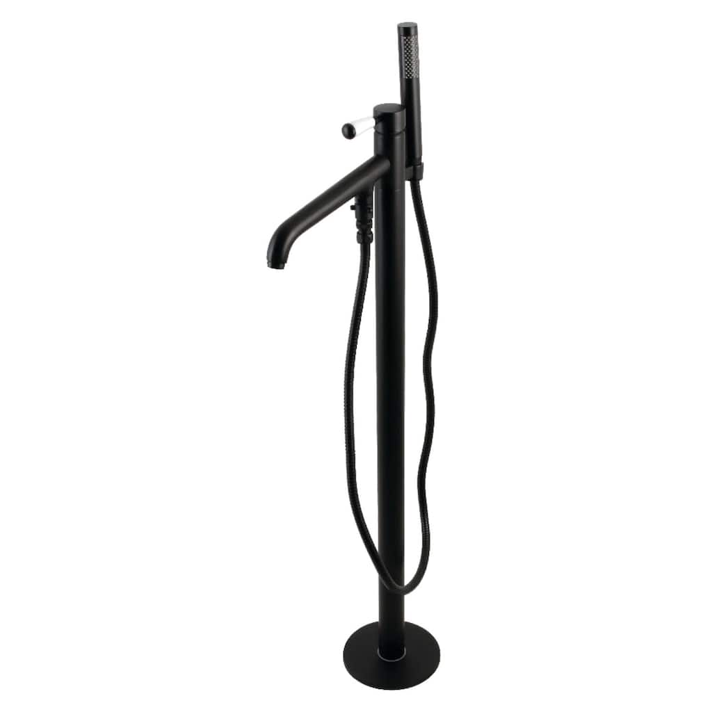 Kingston Brass Paris Floor Mounted Tub Filler with Built-In Diverter �