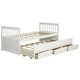 preview thumbnail 36 of 34, Costway Twin Captain's Bed Bunk Bed Alternative w/ Trundle & Drawers
