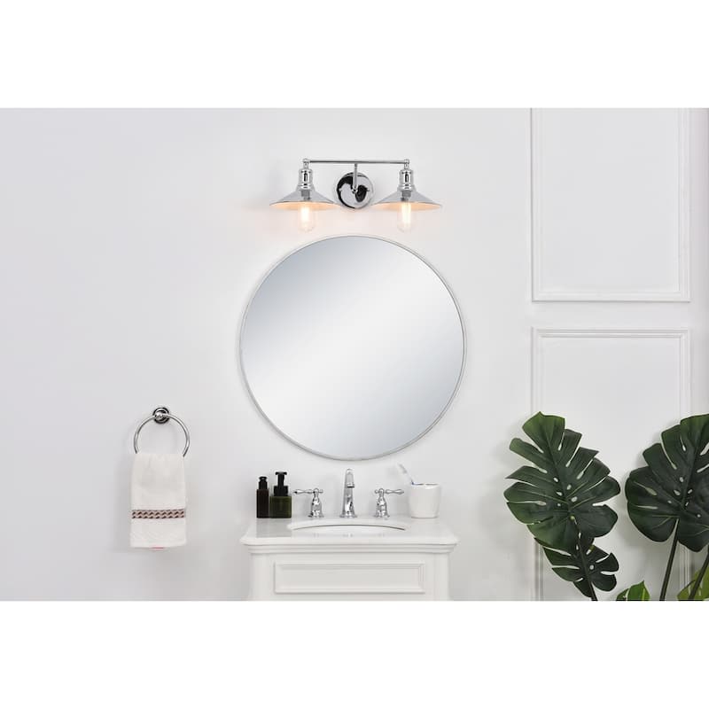Nora Modern 2-light Wall Sconce with Flat Cone Shades