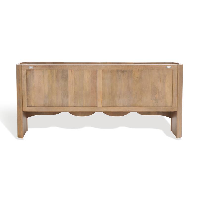 SAFAVIEH Couture Howie 4-Door Wood Sideboard - 71"W x 16"D x 32"H