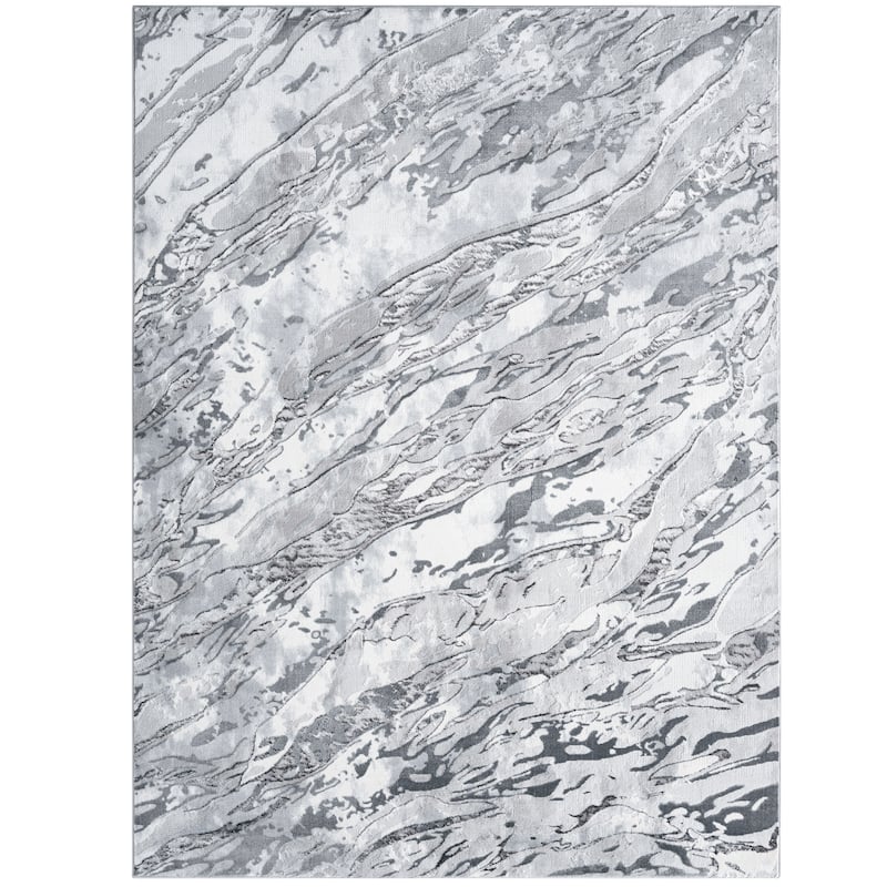 Everloom Laura Marble Chic Abstract Area Rug - 5'2"x7'2"