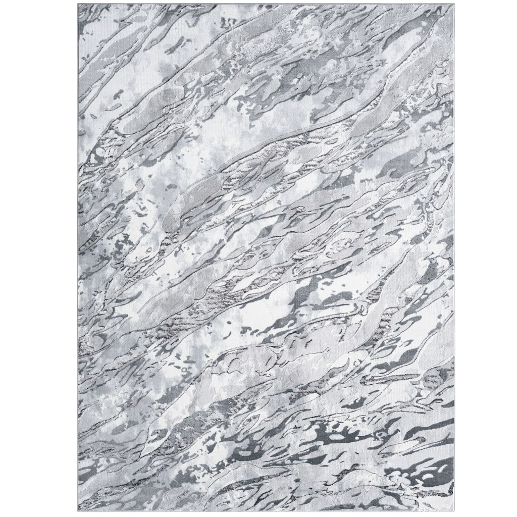 Everloom Laura Marble Chic Abstract Area Rug