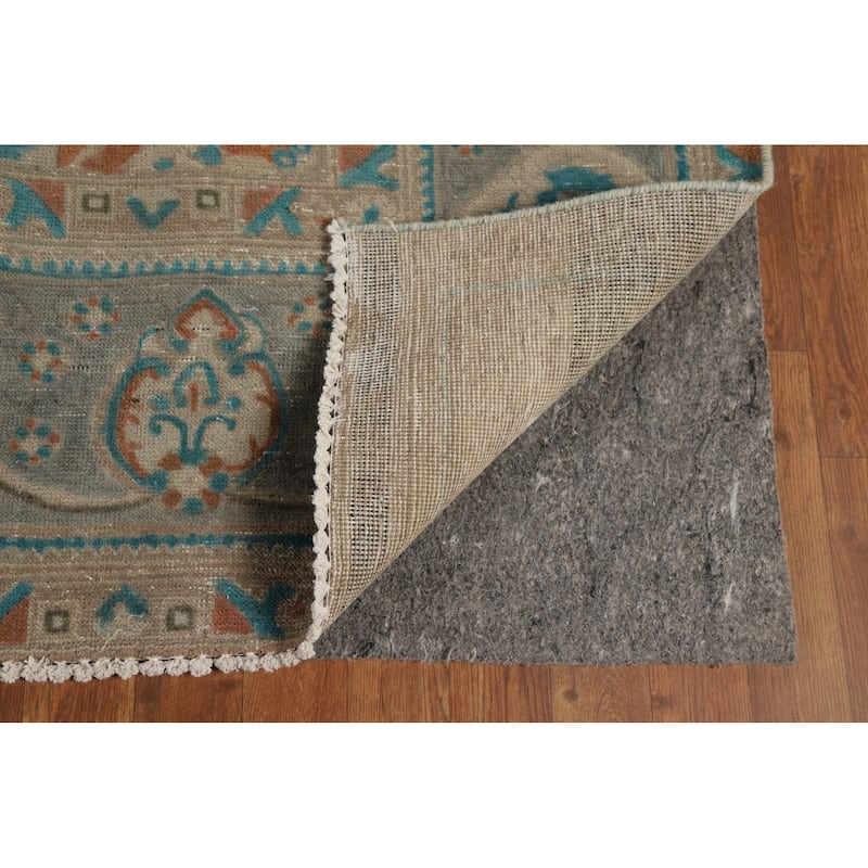 Tabriz Persian Vintage Area Rug Handmade Wool Carpet - 9'6" x 13'0"