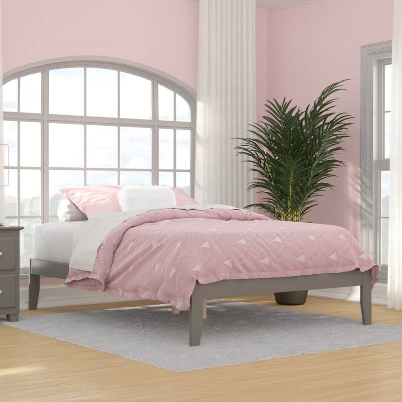 Colorado Full Platform Bed in Grey