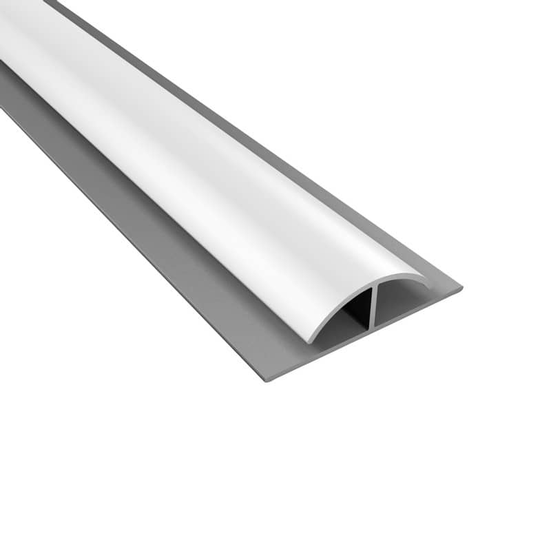 FASÄDE 47 in. Decorative Vinyl Divider Trim Gloss White (5 Pack) - 5 Pack