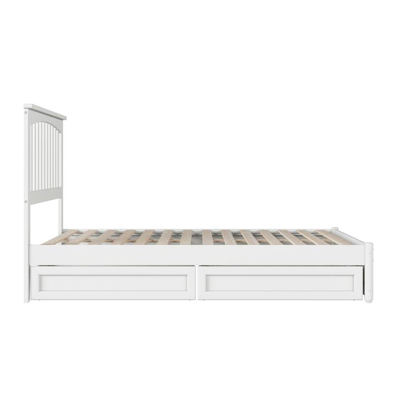 Everett Platform Bed with Panel Footboard and Storage Drawers