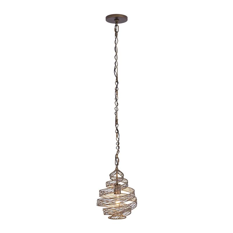 Varaluz Flow 1-Light Twist Mini Pendant