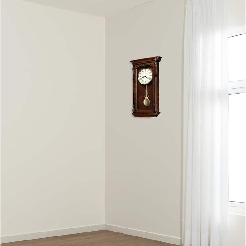 Howard Miller Henderson Brown Grandfather-style Chiming Wall Clock - Cherry