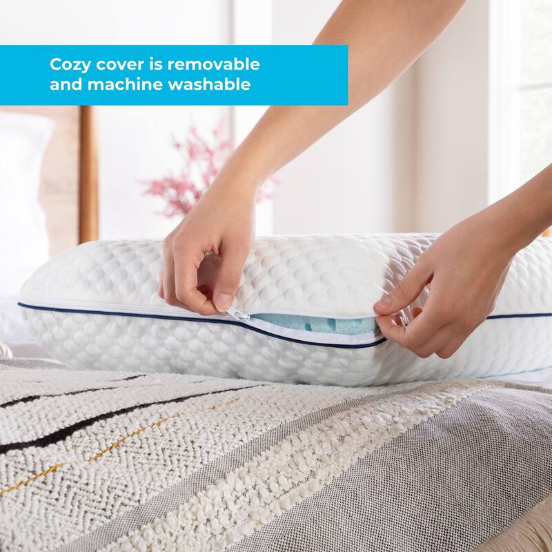 Linenspa Essentials AlwaysCool™ Gel Memory Foam Pillow