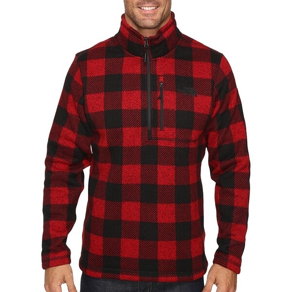 north face red plaid jacket